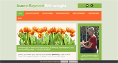 Desktop Screenshot of jeanne-reflexology.co.uk