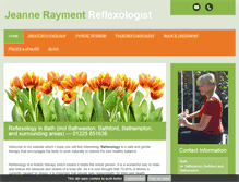 Tablet Screenshot of jeanne-reflexology.co.uk